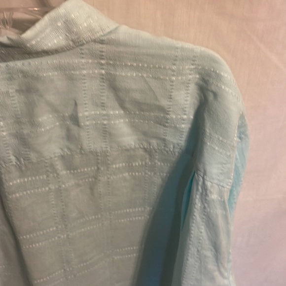 Tommy Bahama Shirt Men 2XL Light Blue 100% Linen Button Up Ling Sleeve 2X Large - Picture 10 of 12